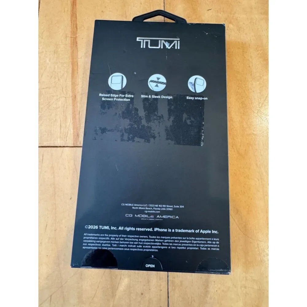 NIB Tumi iPhone 17 Pro Max MagSafe Black Phone Case Cover Sleek Protective